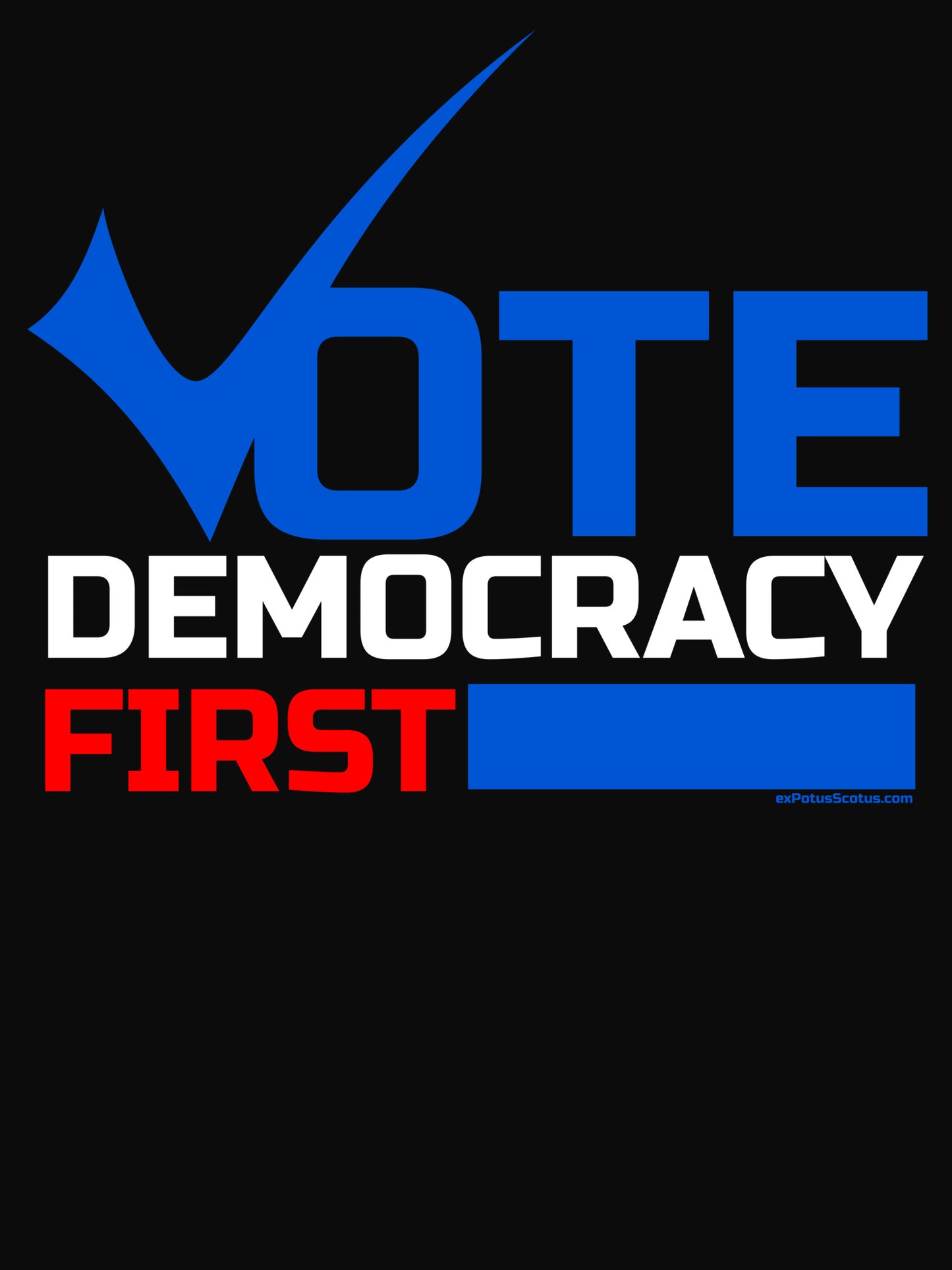 Democracy First Unisex t-shirt